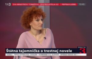 Štátna tajomníčka K. Roskoványi: Na Slovensku neplatí pocitové trestné právo